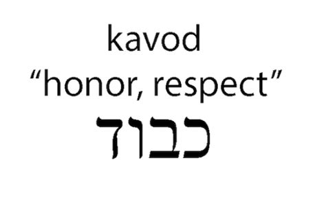 What is the true meaning of the word kavod Examine the theological meanings of the Hebrew root that inspires the work we do. . Kavod meaning in hebrew